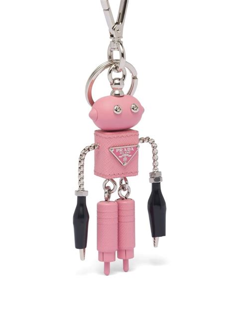 prada robot keyring|pink prada keychain.